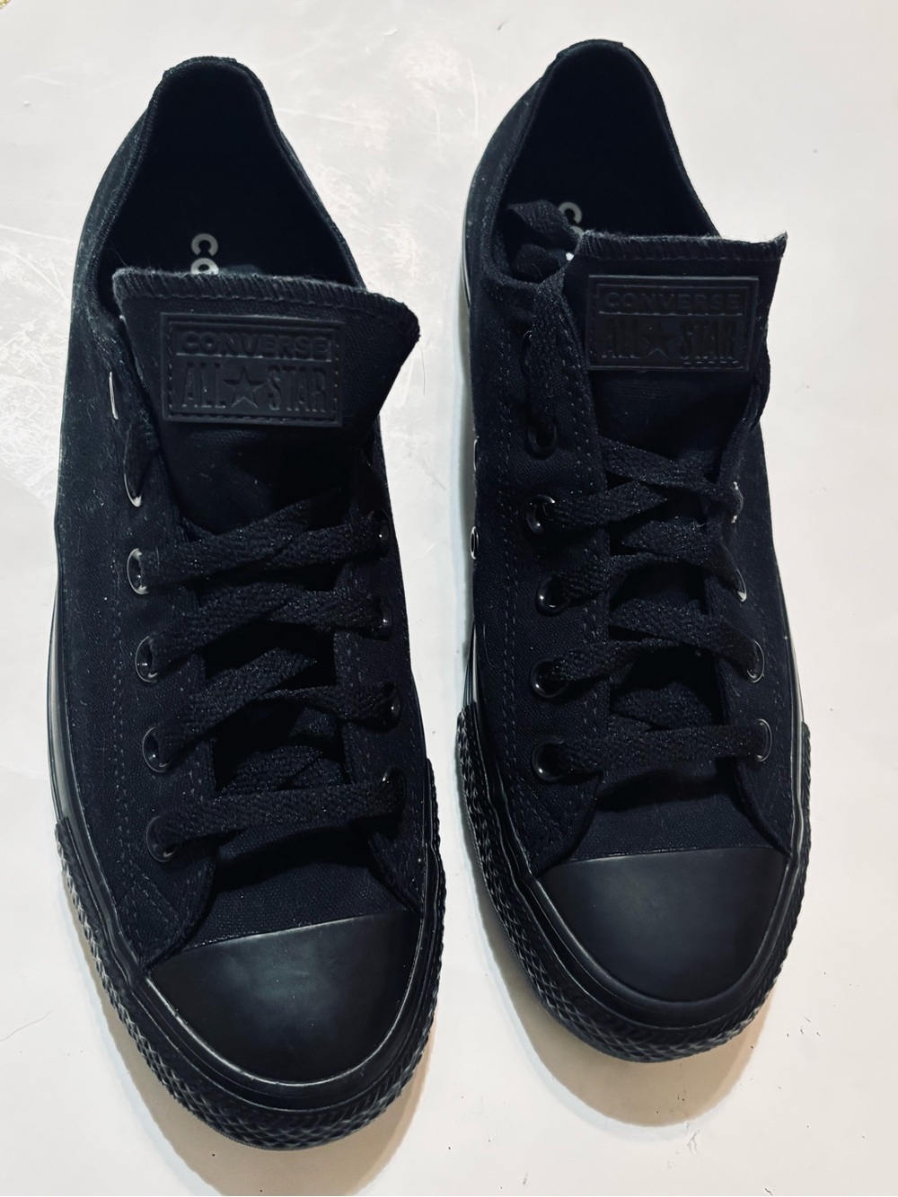 Converse Black Canvas Low Top Sneakers